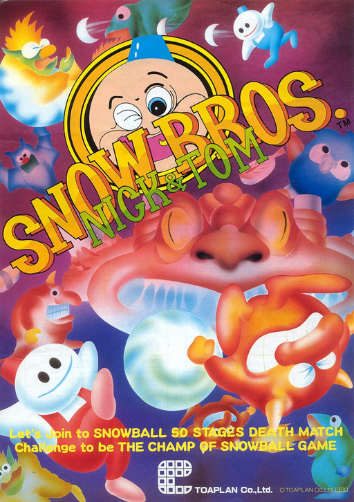 Snow Bros. - Nick & Tom (Dooyong license) Arcade Game Cover